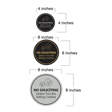 Circle No Soliciting Unless You Are Selling Cookies Wall or Door Sign